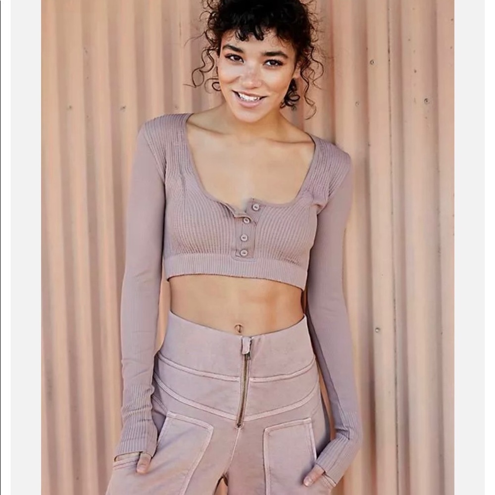 Free People FP Movement Salutation Layering Long Sleeve Top